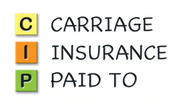 Text breakdown of CIP acronym meaning Carriage and Insurance Paid To