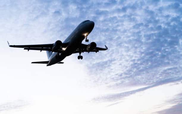 Airplane arriving for international freight from China to Senegal