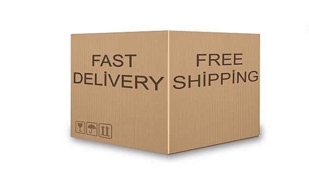 Fast delivery and free shipping box for Alibaba orders