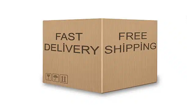 Fast delivery and free shipping box for Alibaba orders