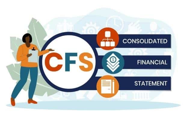 Visual representation of CFS in logistics with an illustrated figure explaining consolidated freight responsibilities