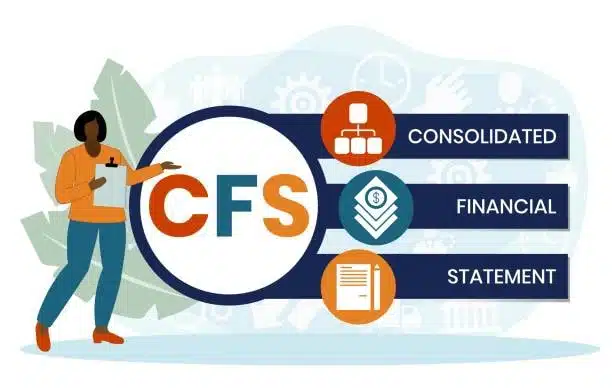 Visual representation of CFS in logistics with an illustrated figure explaining consolidated freight responsibilities