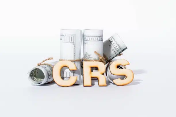 CRS letters in front of rolled-up dollar bills showing freight terminology in shipping charges