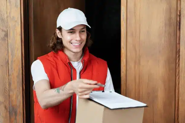 Delivery confirmation with signature during DDP shipping service