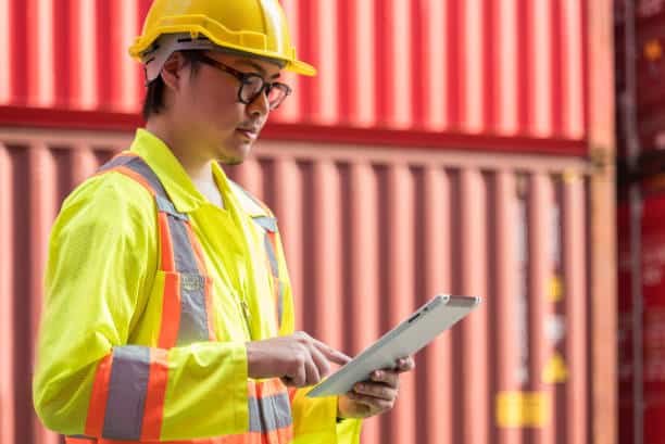Freight supervisor inspecting shipments before exporting from China to Somalia