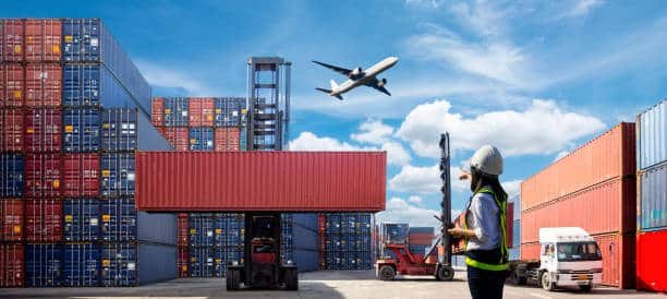 Combined sea and air freight operations from China to Brazil