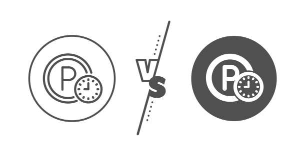 Minimalist icon representation comparing two similar shipping terms