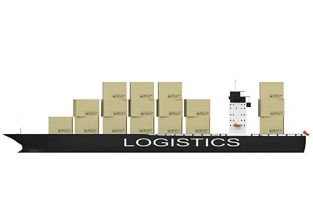 Container ship carrying Less Than Container Load shipments for multiple consignees under one bill of lading.