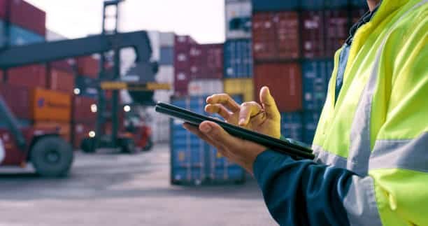 Shipping coordinator tracking cargo from China to Djibouti