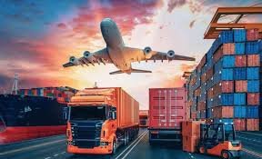 Multimodal shipping logistics including air freight, trucking, and containers for China to Oman trade