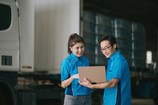 Logistics team coordinating international freight services from China to Somalia