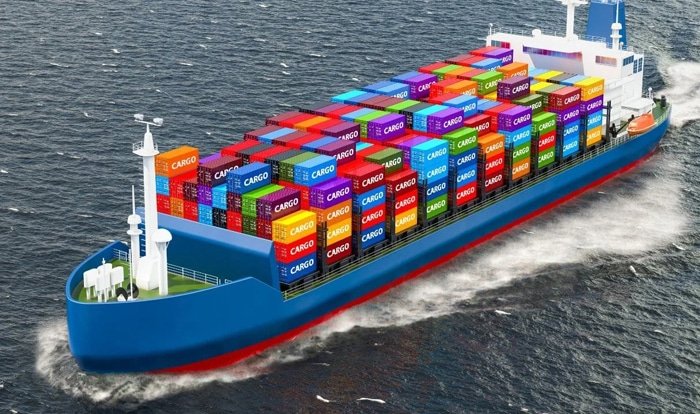 Colorful cargo containers on a ship representing LCL ocean freight from China