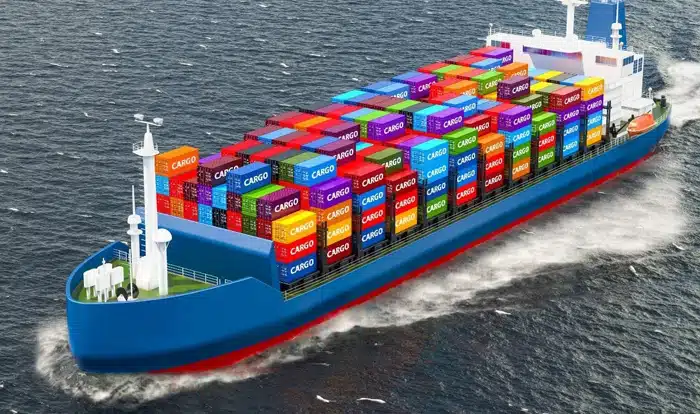 Colorful cargo containers on a ship representing LCL ocean freight from China