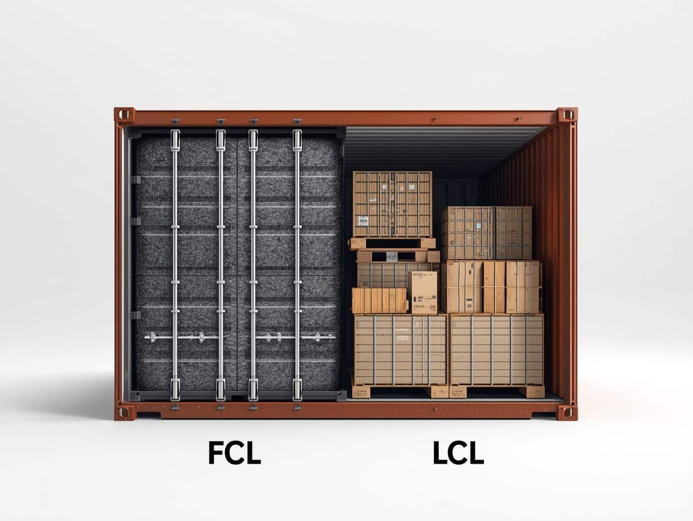 中国からマレーシアへの海上貨物輸送:FCLとLCLの解説