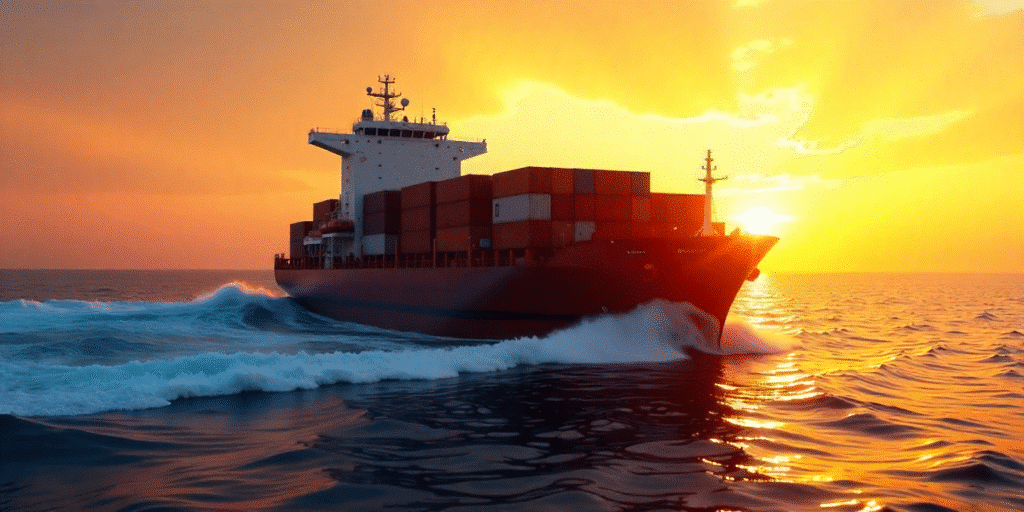 Shipping from China to Canada 2025 guide illustration showing sea, air, and door-to-door freight routes, customs clearance, and Chinese freight forwarder services.