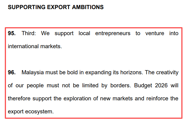 Export Promotion and Financing Support