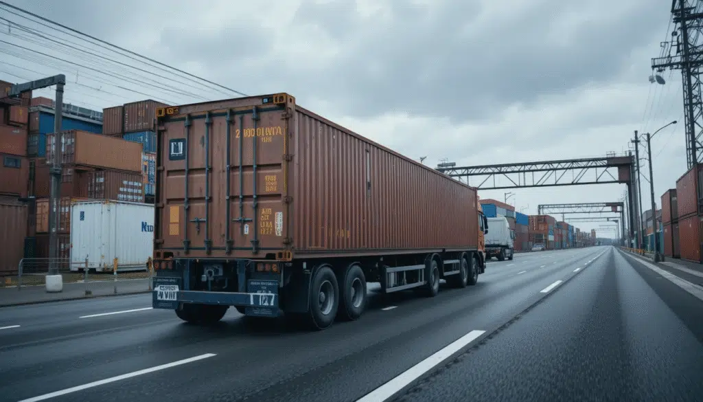 turcking from China to Japan