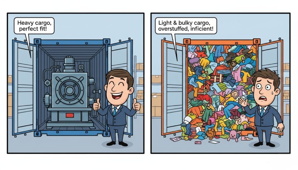 a comic illustration comparing the two scenarios