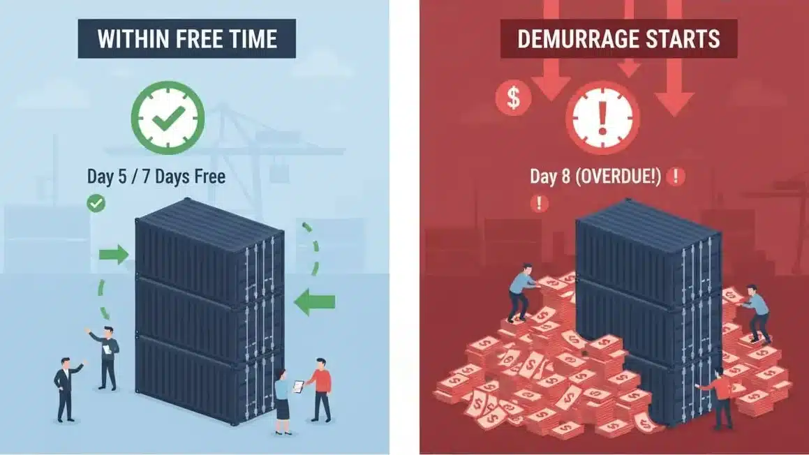 infographic illustrating the container status